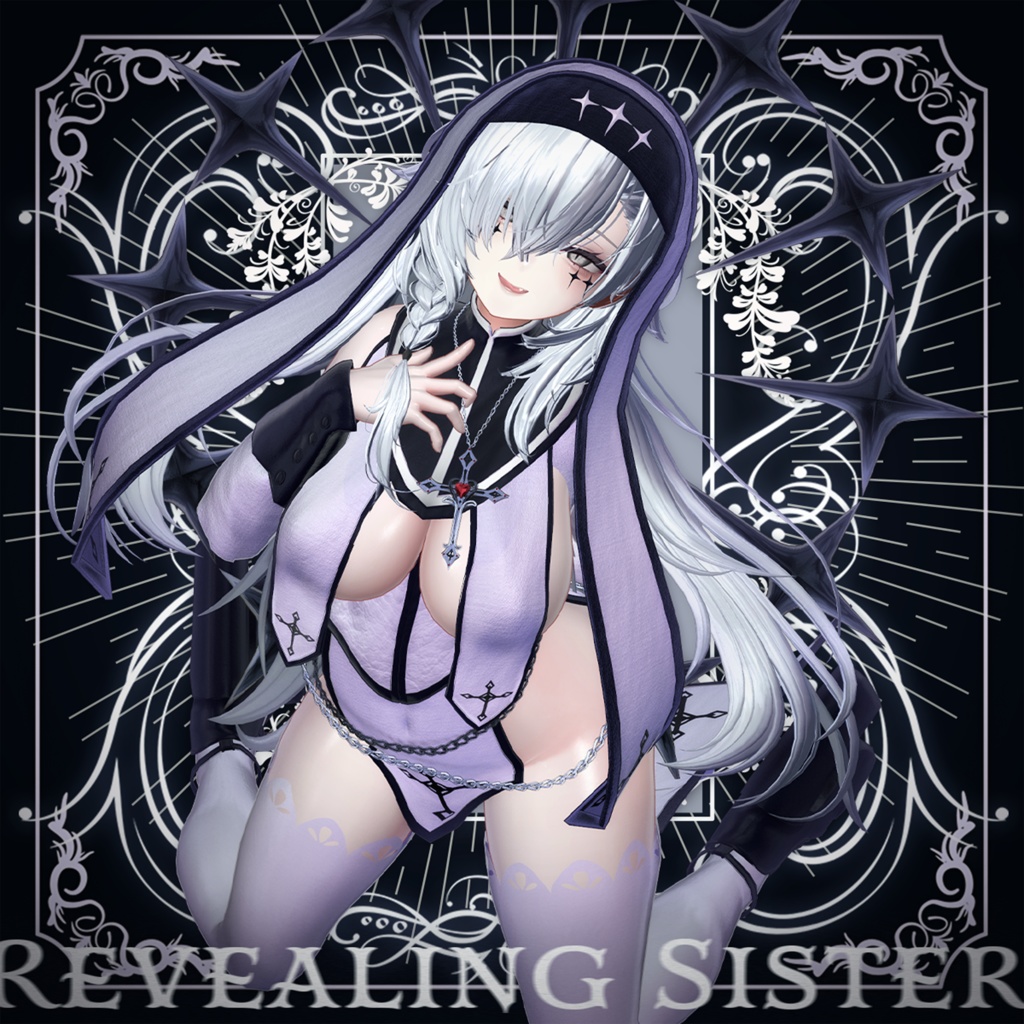 25アバター対応シスター風衣装 - Revealing Sister