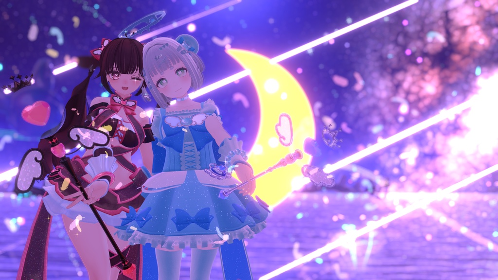 ✨パーティクル付魔法ステッキ&コンパクト✨