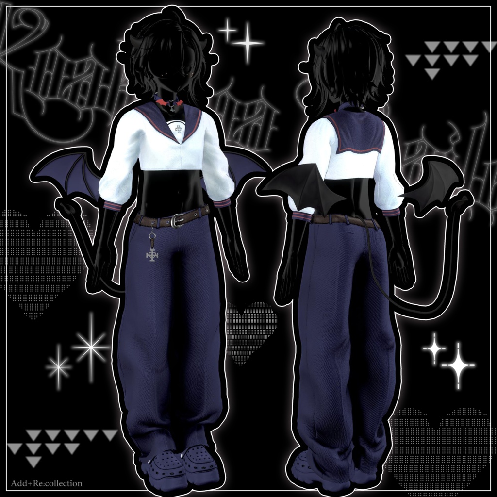 🩶🖤 32アバター対応 / 小悪魔セーラー 🖤🩶