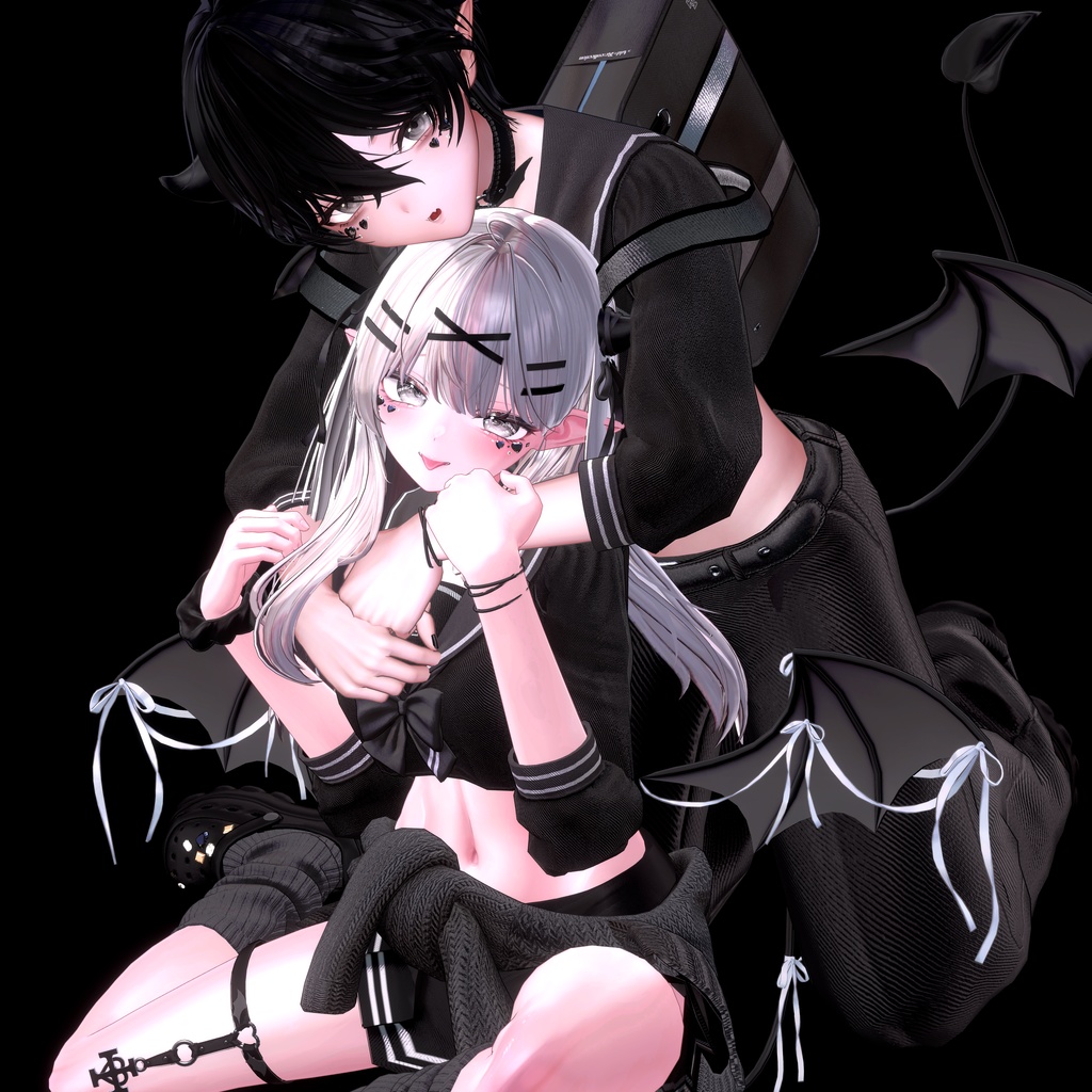 🩶🖤 32アバター対応 / 小悪魔セーラー 🖤🩶
