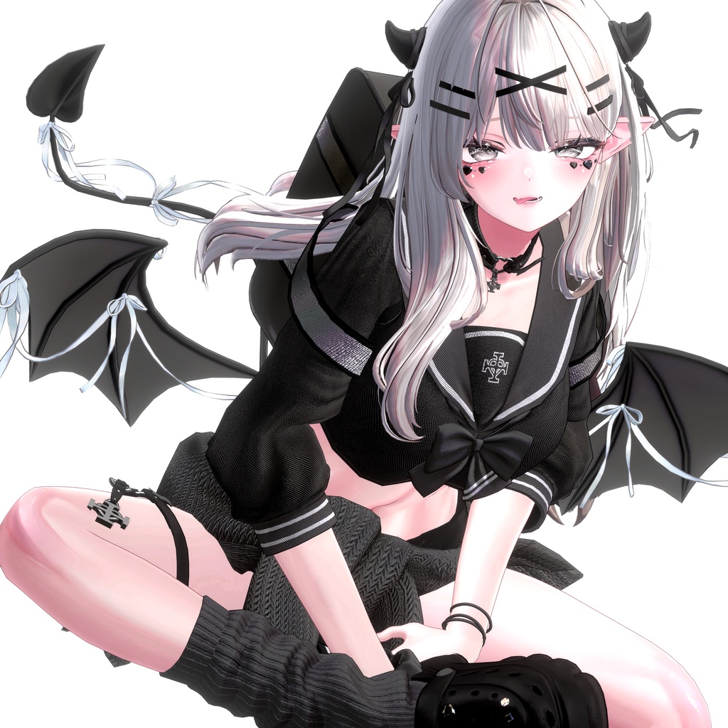 🩶🖤 32アバター対応 / 小悪魔セーラー 🖤🩶