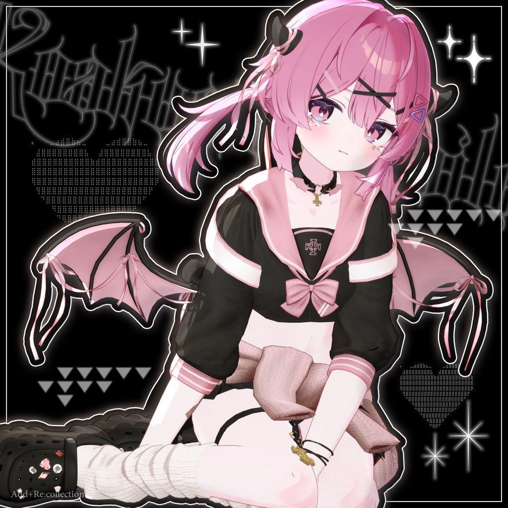 🩶🖤 小悪魔セーラー / 34アバター対応 🖤🩶