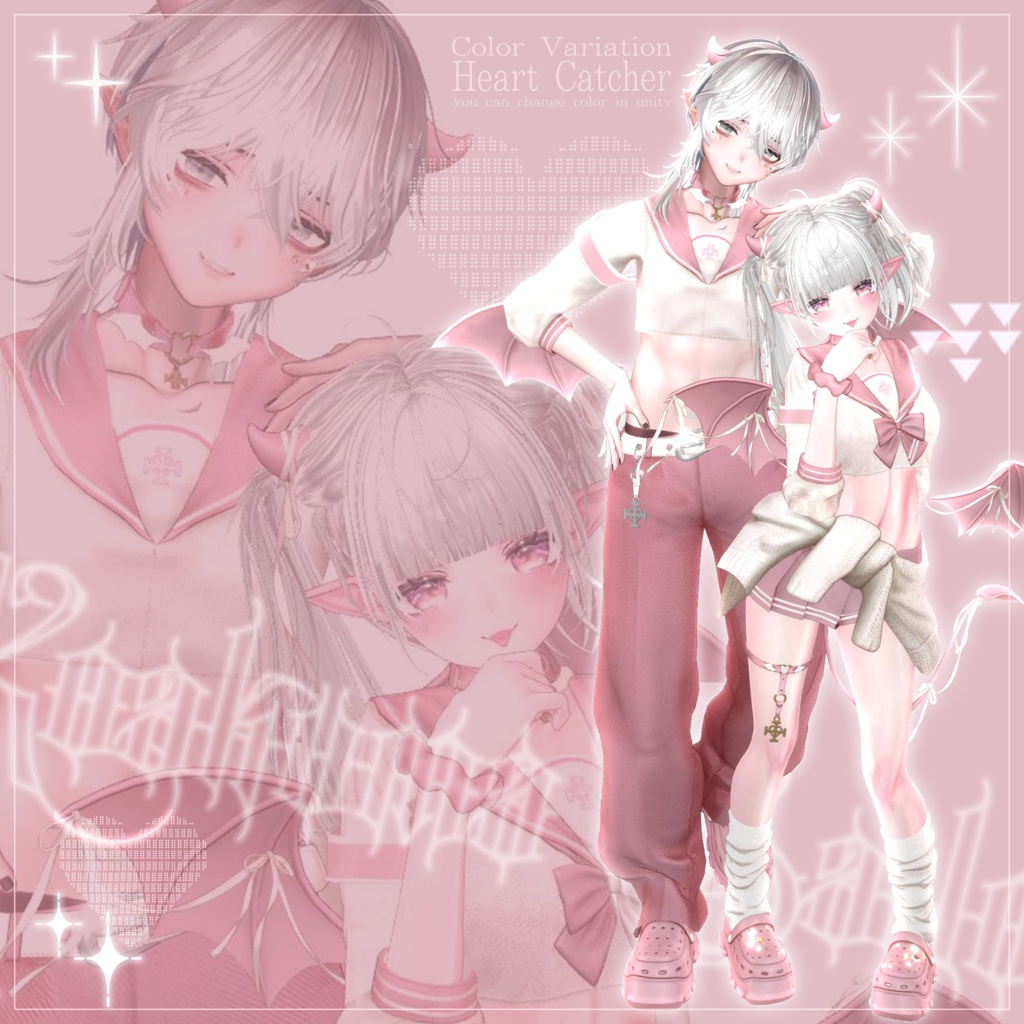 🩶🖤 32アバター対応 / 小悪魔セーラー 🖤🩶