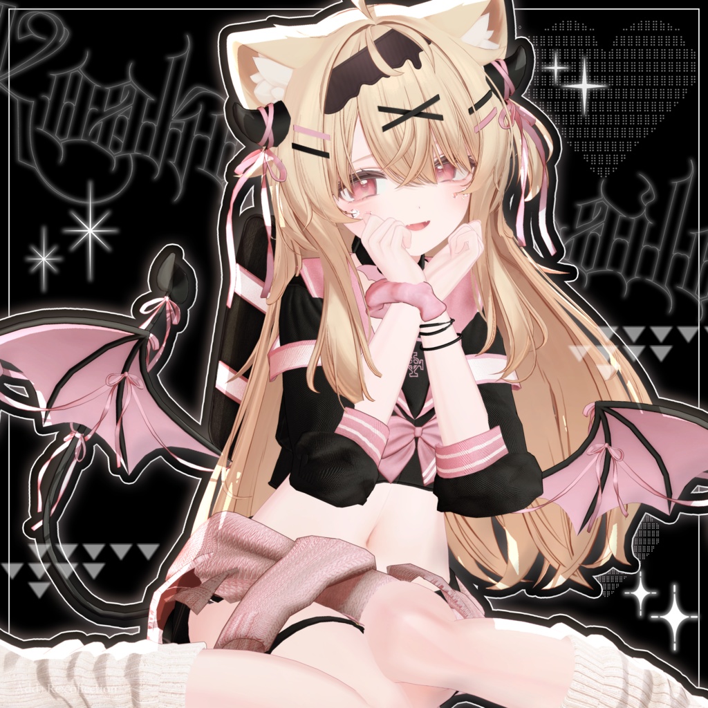 🩶🖤 32アバター対応 / 小悪魔セーラー 🖤🩶