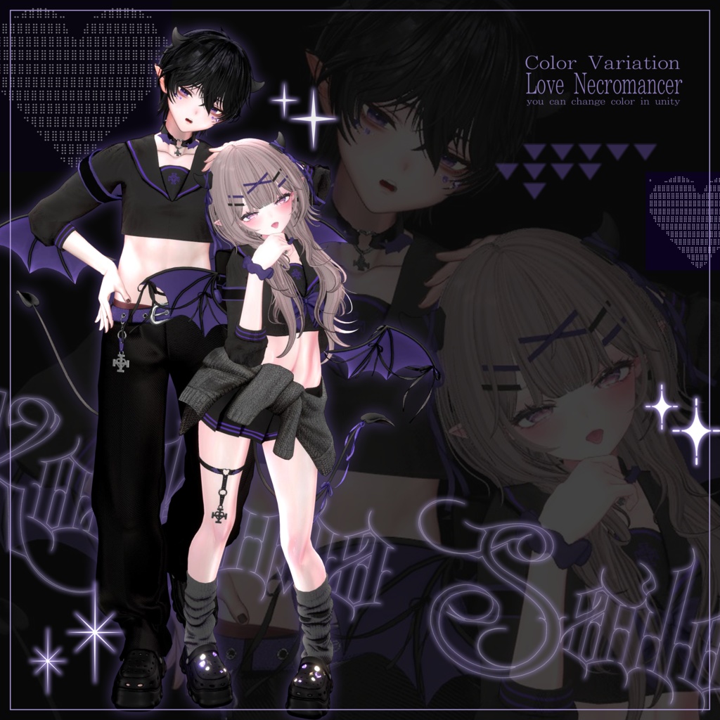 🩶🖤 32アバター対応 / 小悪魔セーラー 🖤🩶
