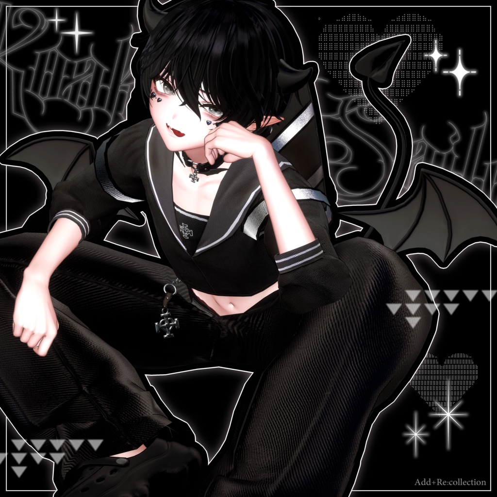 🩶🖤 32アバター対応 / 小悪魔セーラー 🖤🩶