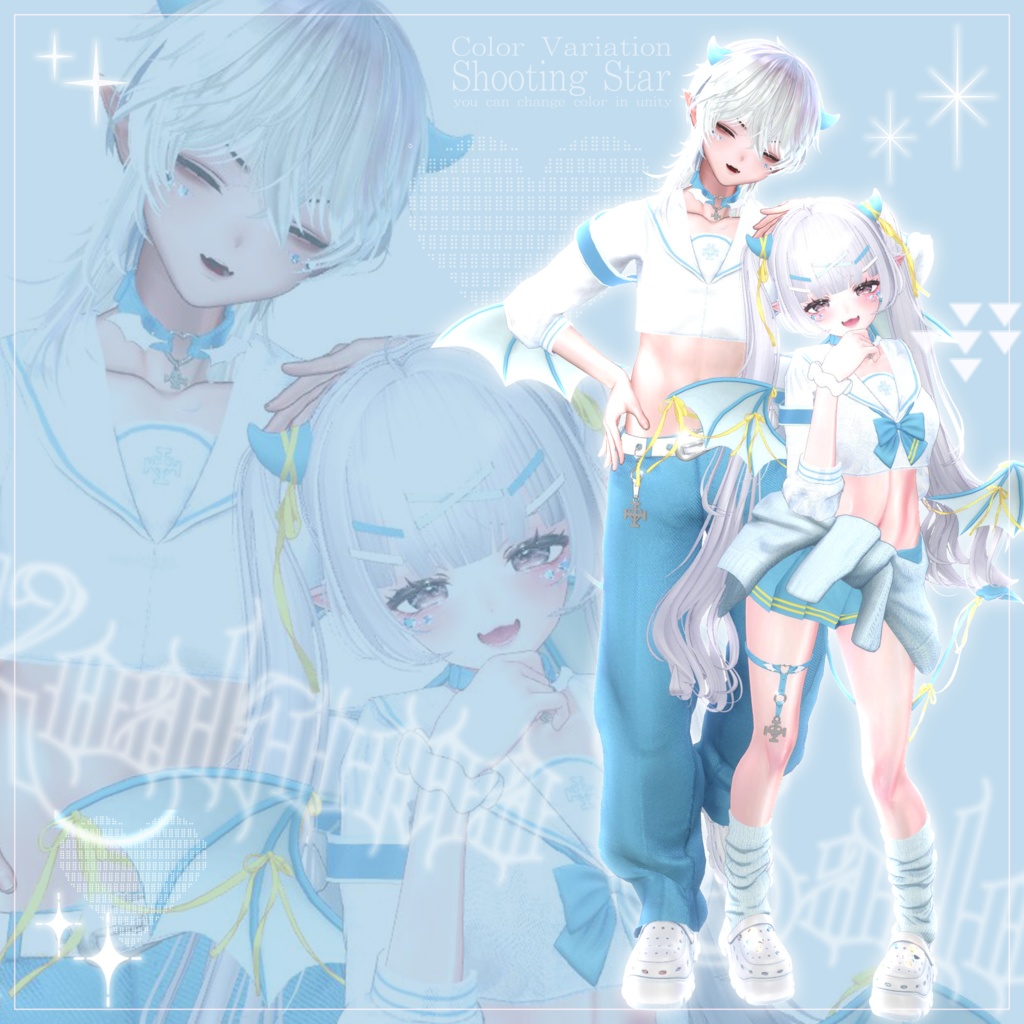 🩶🖤 32アバター対応 / 小悪魔セーラー 🖤🩶