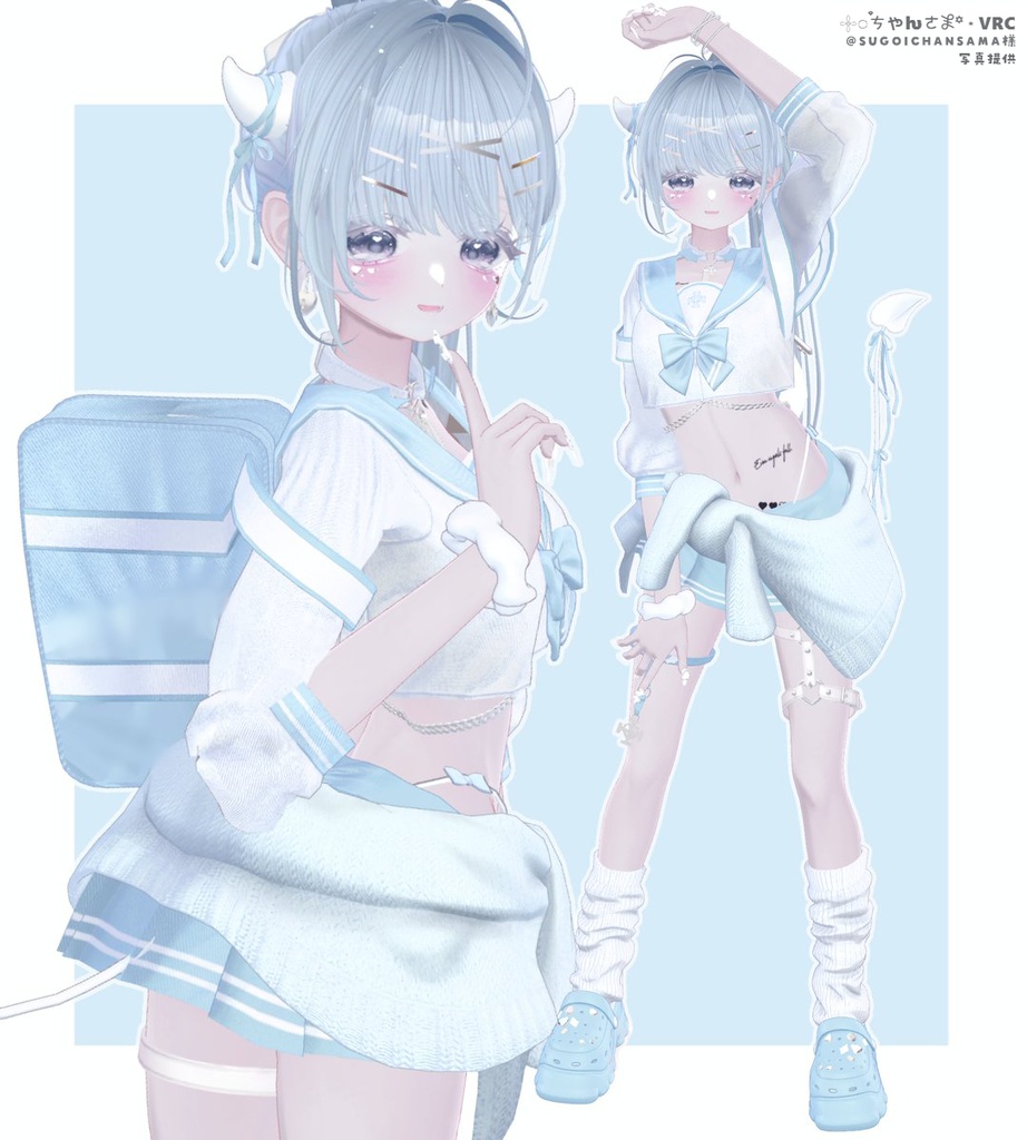 🩶🖤 32アバター対応 / 小悪魔セーラー 🖤🩶