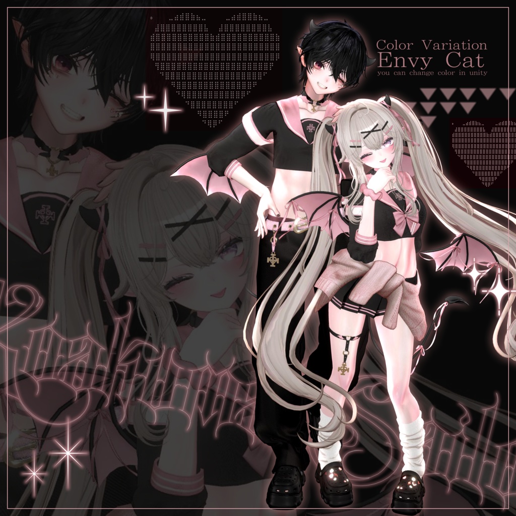 🩶🖤 32アバター対応 / 小悪魔セーラー 🖤🩶