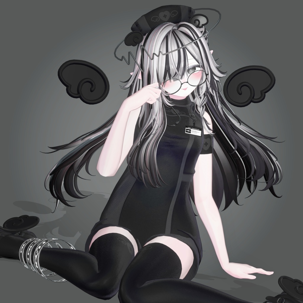 🩵🤍電脳ナース🤍🩵【⚡電脳カルテ⚡コラボ衣装!】