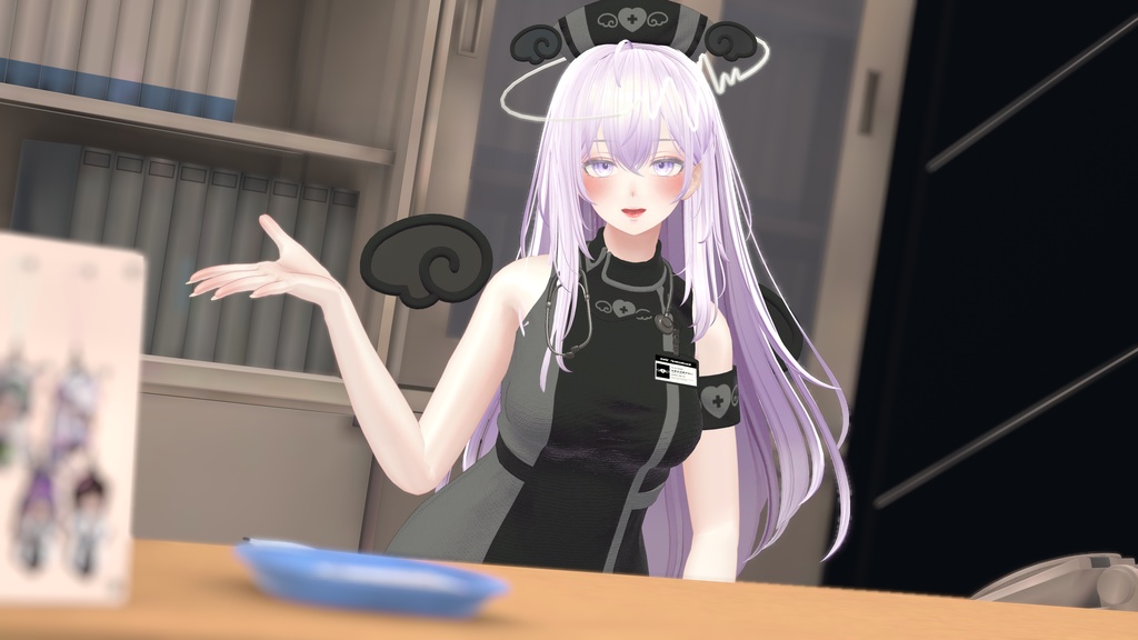 🩵🤍電脳ナース🤍🩵【⚡電脳カルテ⚡コラボ衣装!】