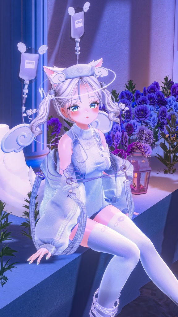 🩵🤍電脳ナース🤍🩵【⚡電脳カルテ⚡コラボ衣装!】