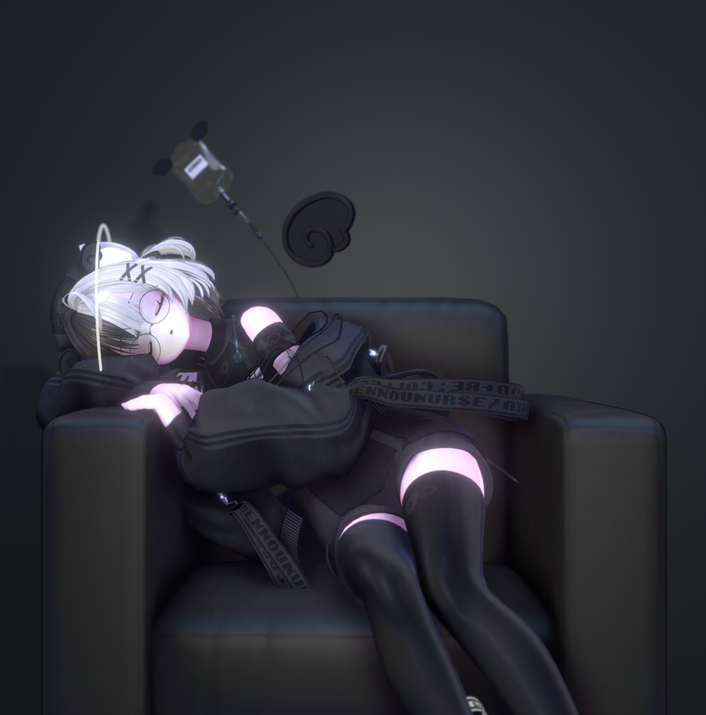 🩵🤍電脳ナース🤍🩵【⚡電脳カルテ⚡コラボ衣装!】