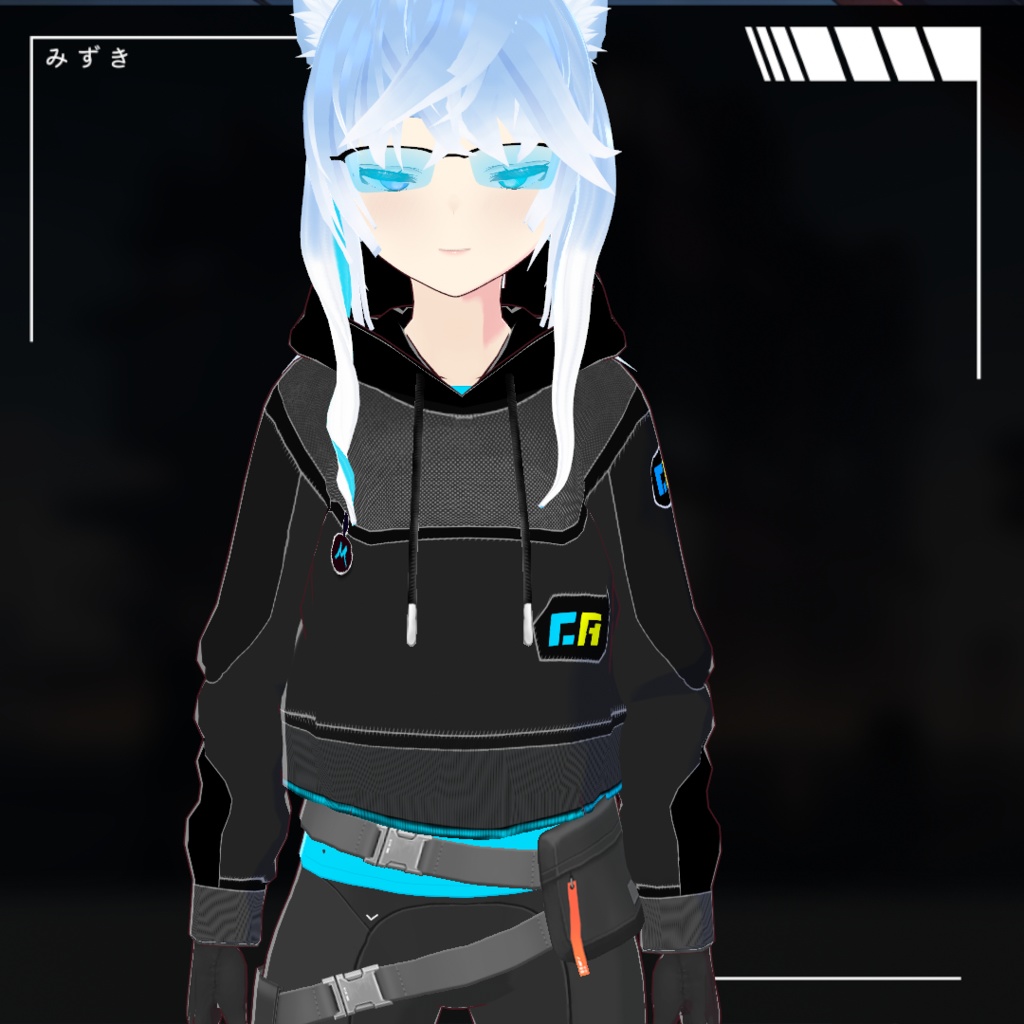 Cyber CA Hoodie VRoid [サイバーCAフーディー VRoid]