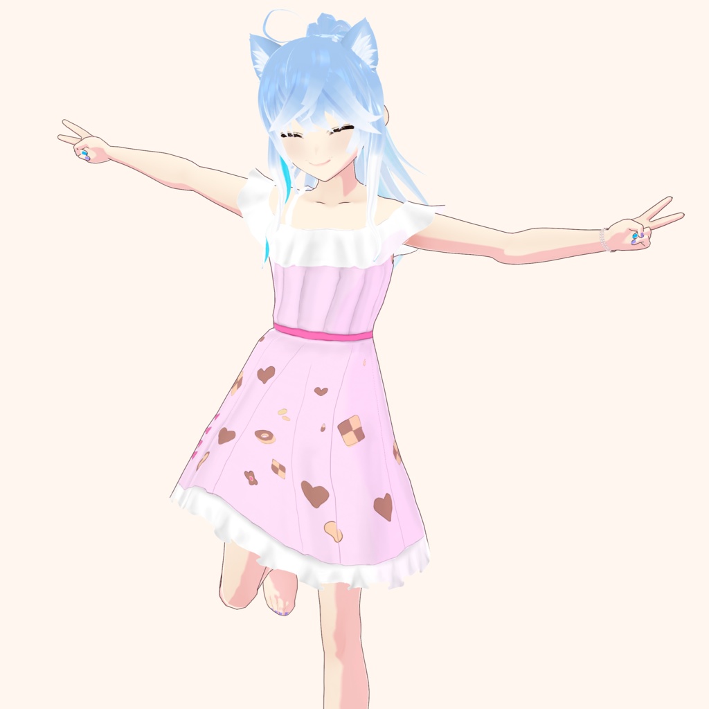 [VRoid] Choco Dress VRoid Outfit [チョコドレス VRoid]