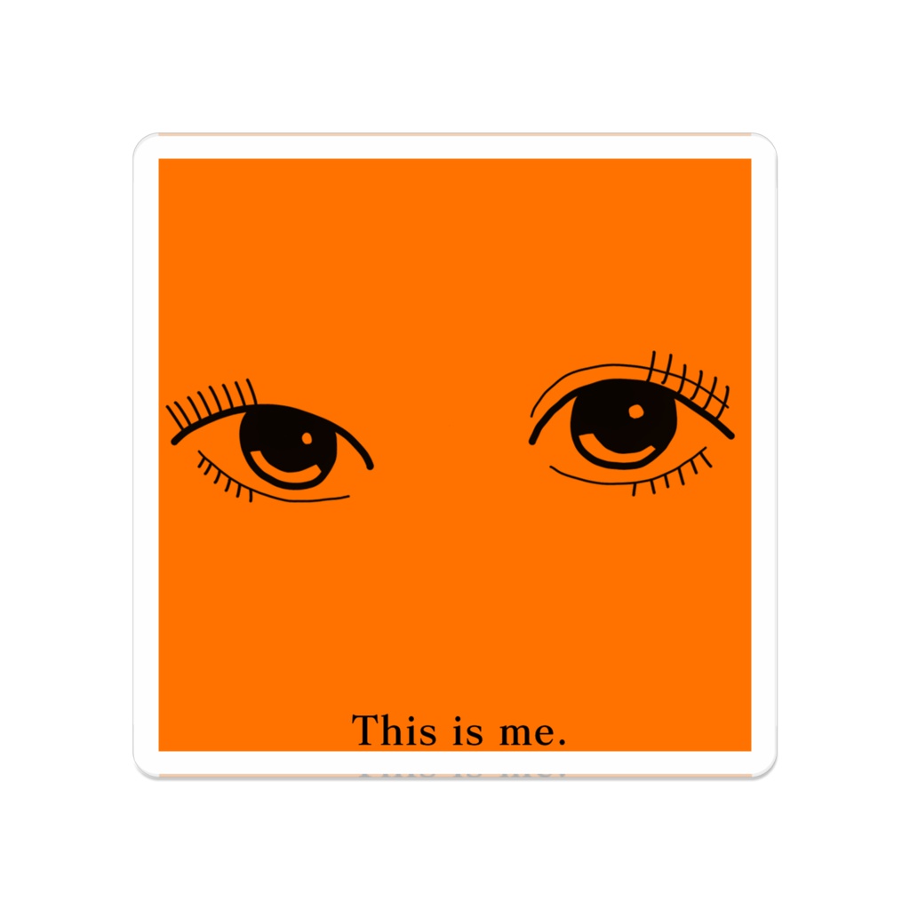 オレンジおめめのバッジ