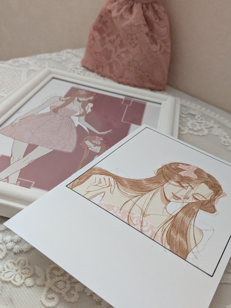 【一点物】オリジナル観賞用ドレス・ デザイン画・ポストカード3点セット 02