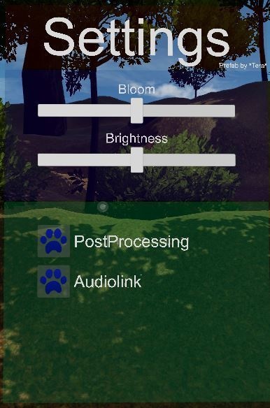 VRChat World Settings Pannel