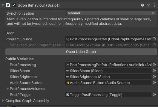VRChat World Settings Pannel