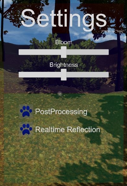VRChat World Settings Pannel