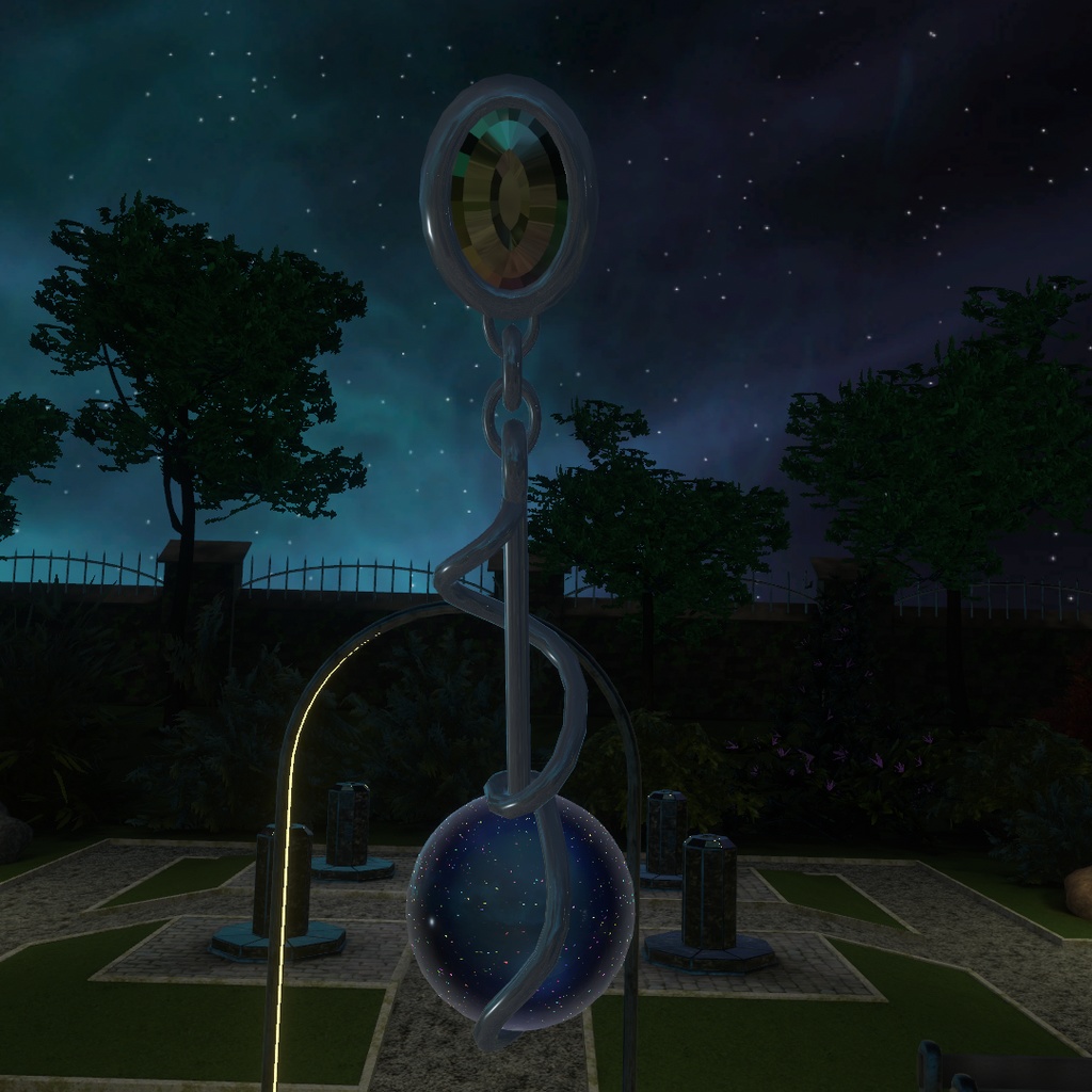 VRChat Avatar Earring "Sphere on a Wire"