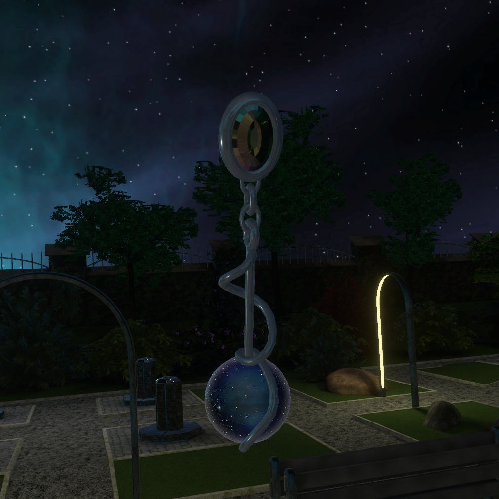 VRChat Avatar Earring "Sphere on a Wire"
