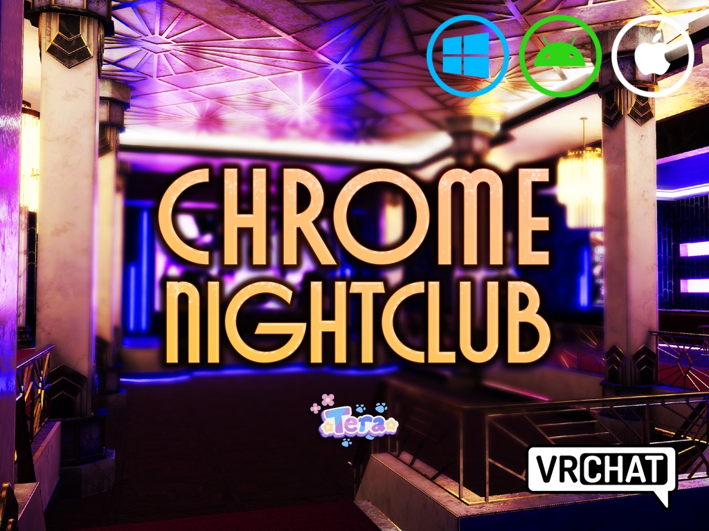 VRChat World Prefab "Chrome Nightclub"
