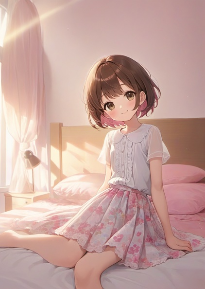 花柄スカート