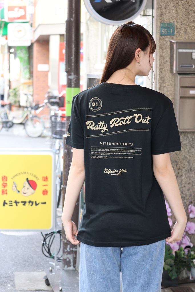 October Beast × 有田満弘「Ratty Roll Out」Tシャツ