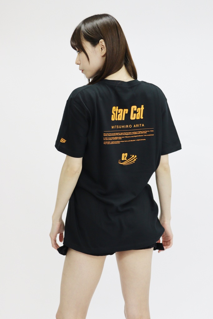 October Beast × 有田満弘「Star Cat」Tシャツ