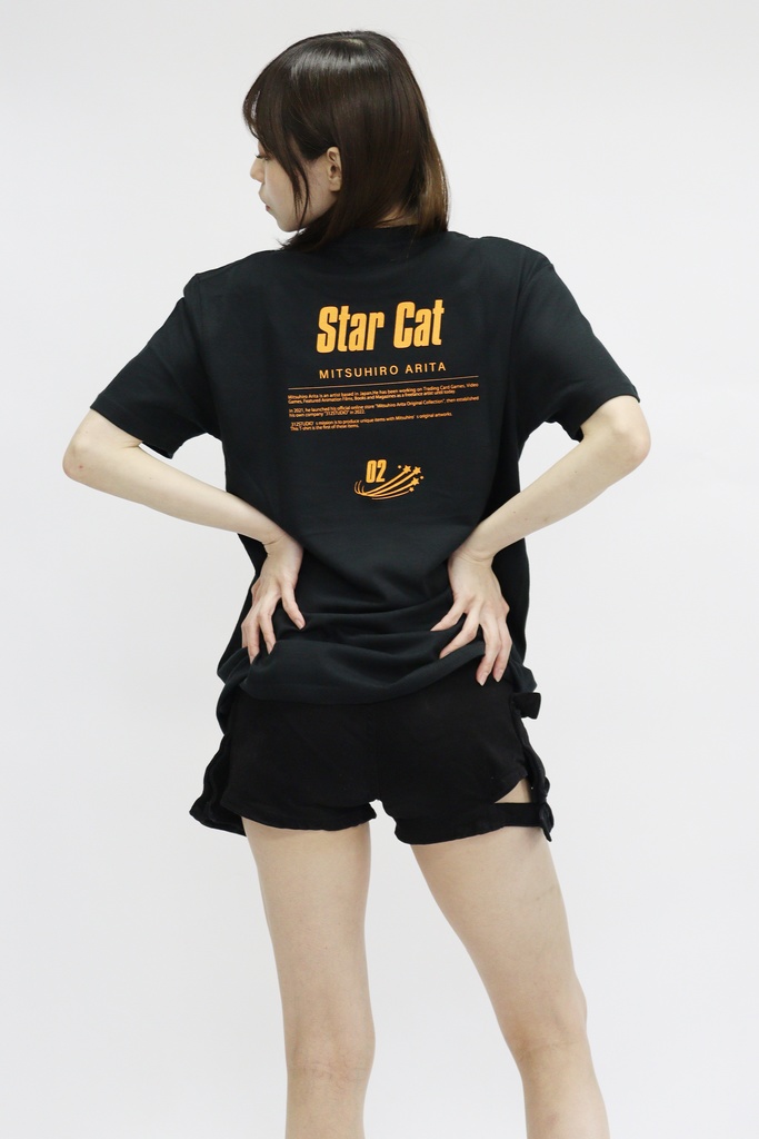 October Beast × 有田満弘「Star Cat」Tシャツ