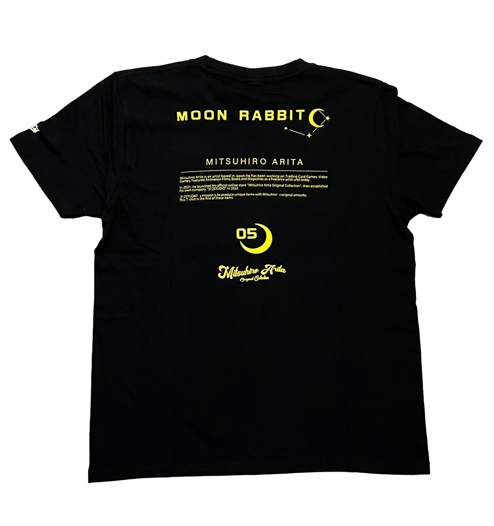 October Beast × 有田満弘「Moon Rabbit」Tシャツ