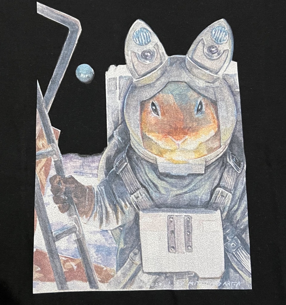 October Beast × 有田満弘「Moon Rabbit」Tシャツ