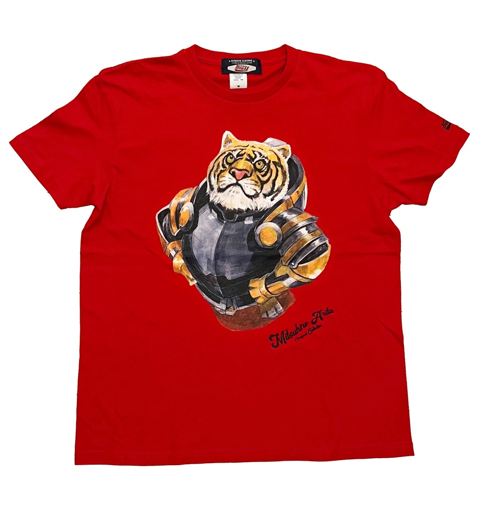 October Beast × 有田満弘「Tiger in Mech Armor」Tシャツ