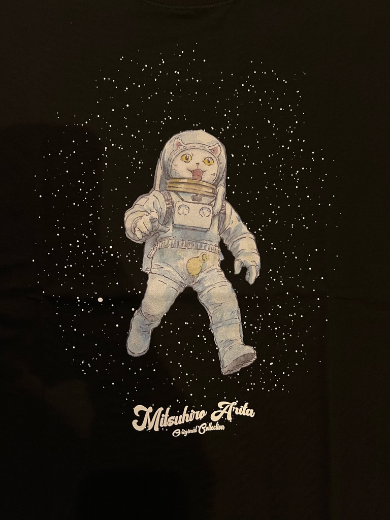 October Beast × 有田満弘「Space Cat」Tシャツ