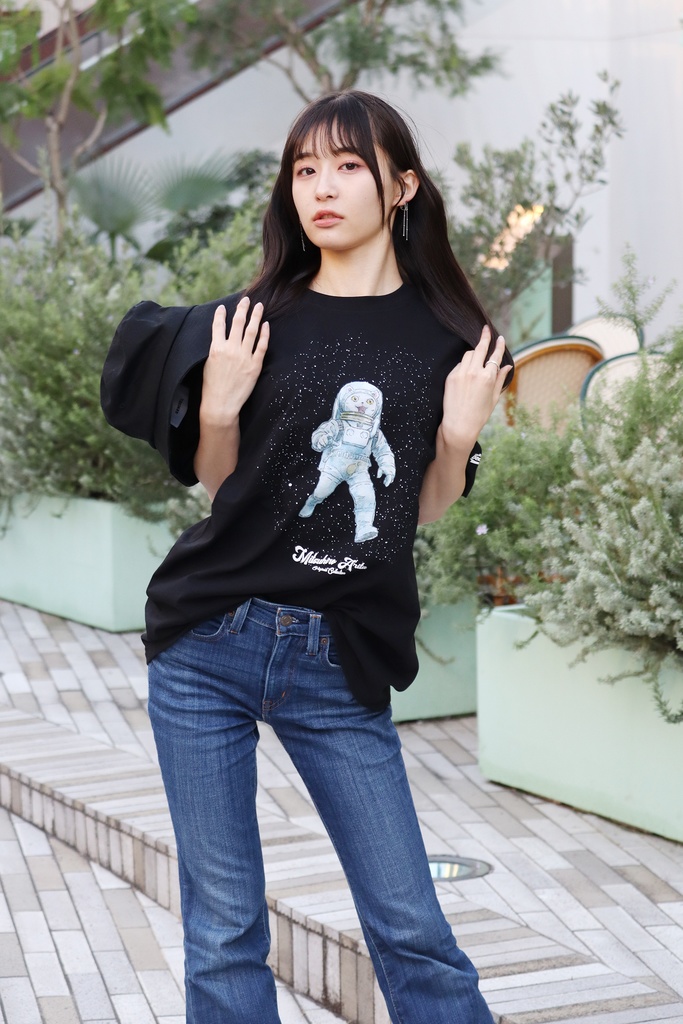 October Beast × 有田満弘「Space Cat」Tシャツ