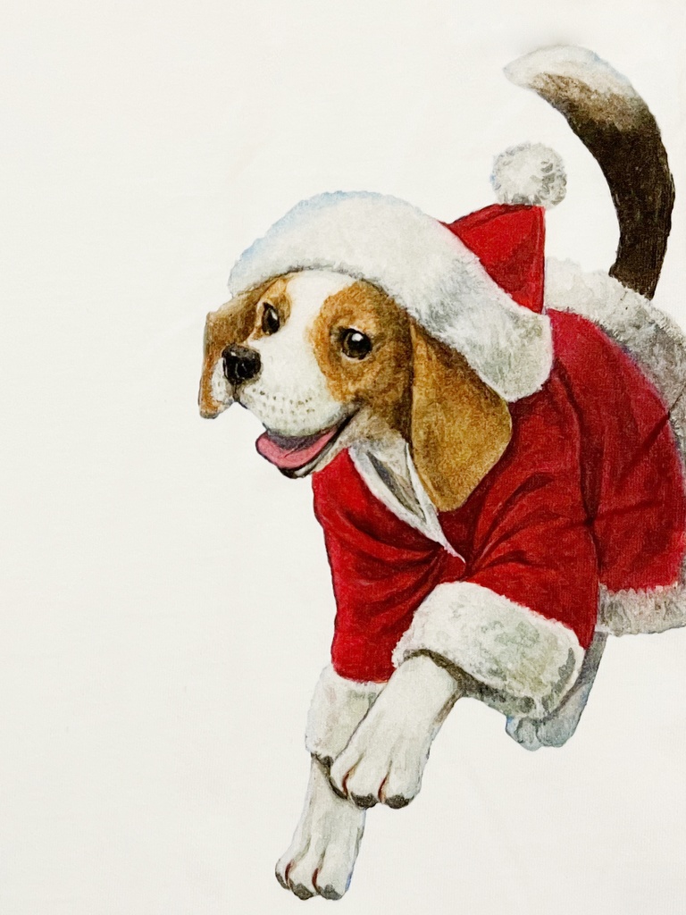 October Beast × 有田満弘「Santa Dog」Tシャツ