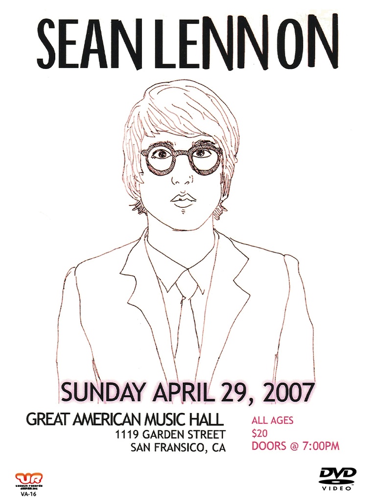 【限定】ショーン・レノン SEAN LENNON "SUNDAY APRIL 29,2007" 　DVD