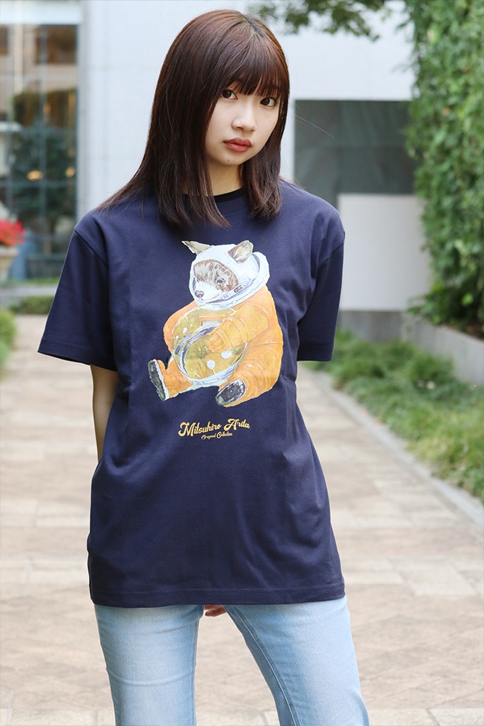 October Beast × 有田満弘「Space Bear Cub」Tシャツ