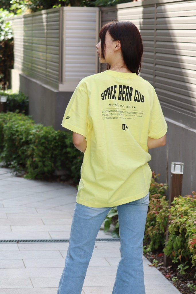 October Beast × 有田満弘「Space Bear Cub」Tシャツ