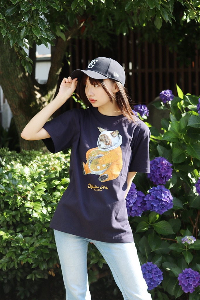 October Beast × 有田満弘「Space Bear Cub」Tシャツ