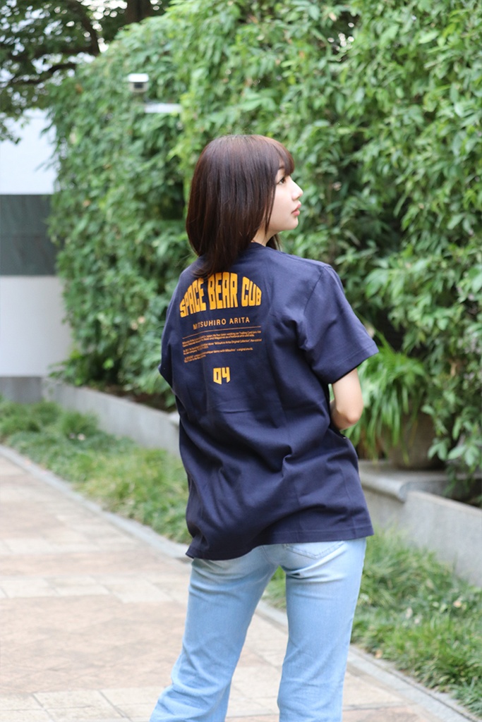 October Beast × 有田満弘「Space Bear Cub」Tシャツ