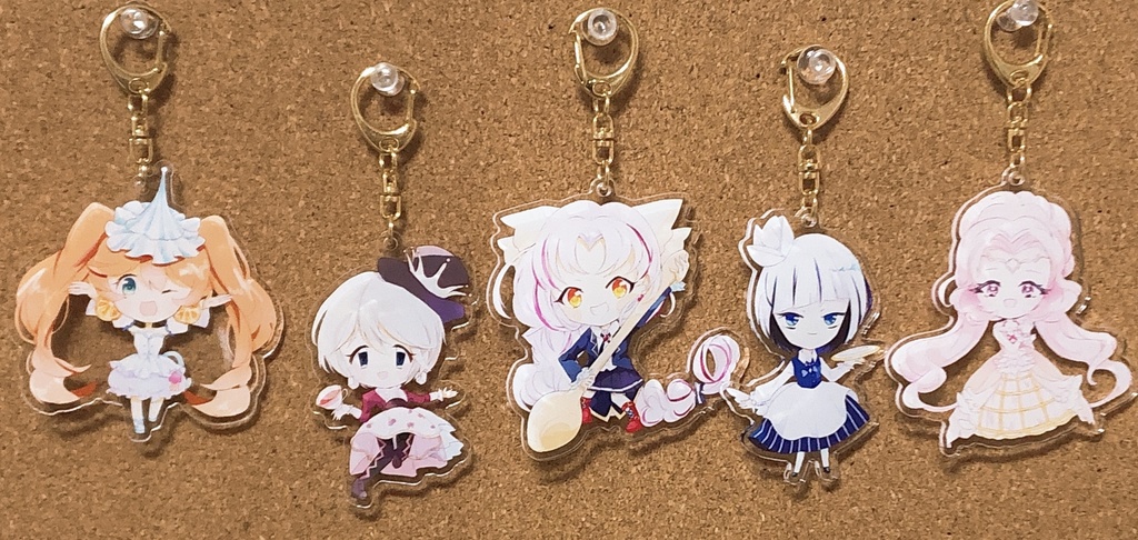 【創作】食器擬人化アクリルキーホルダー