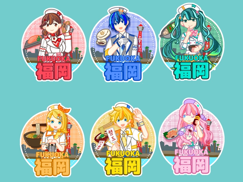 マジミラ2024耐候ステッカー（福岡グルメ）