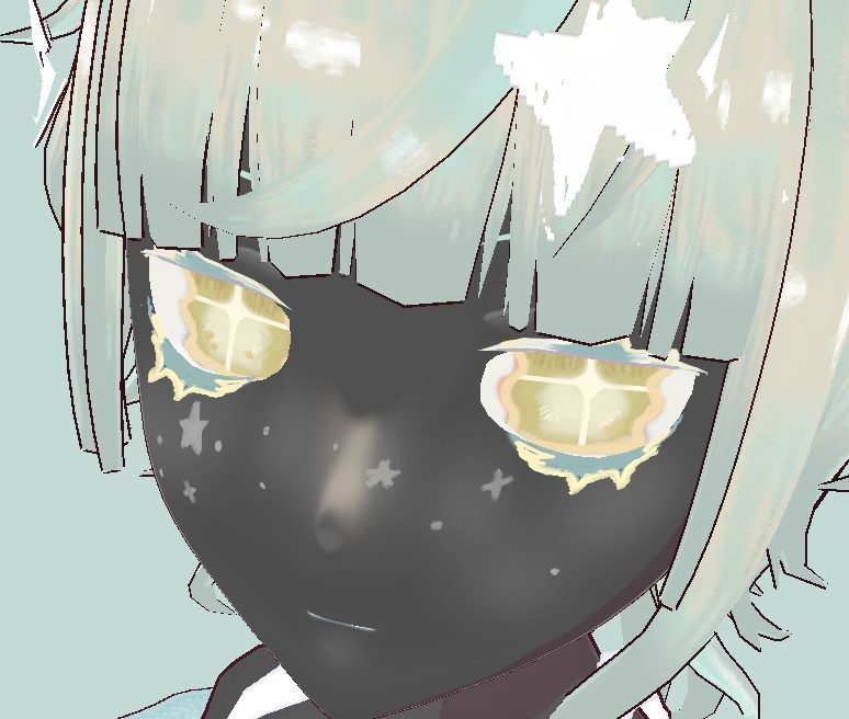 (無料あり)【VRoid向け瞳テクスチャ】夜空のアイテクスチャ8色