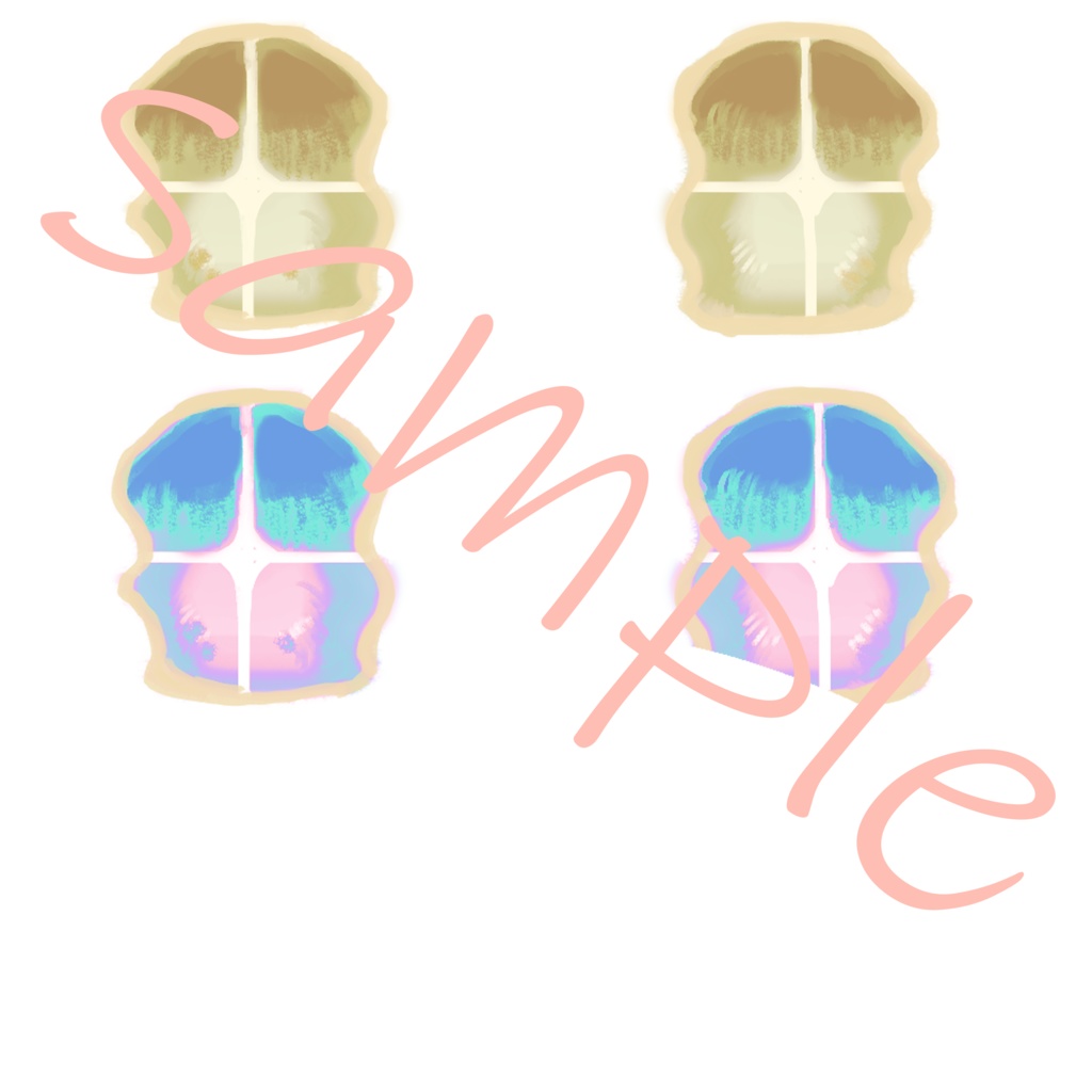 (無料あり)【VRoid向け瞳テクスチャ】夜空のアイテクスチャ8色