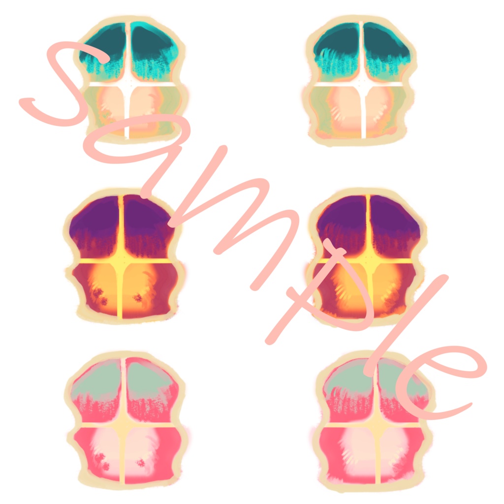 (無料あり)【VRoid向け瞳テクスチャ】夜空のアイテクスチャ8色