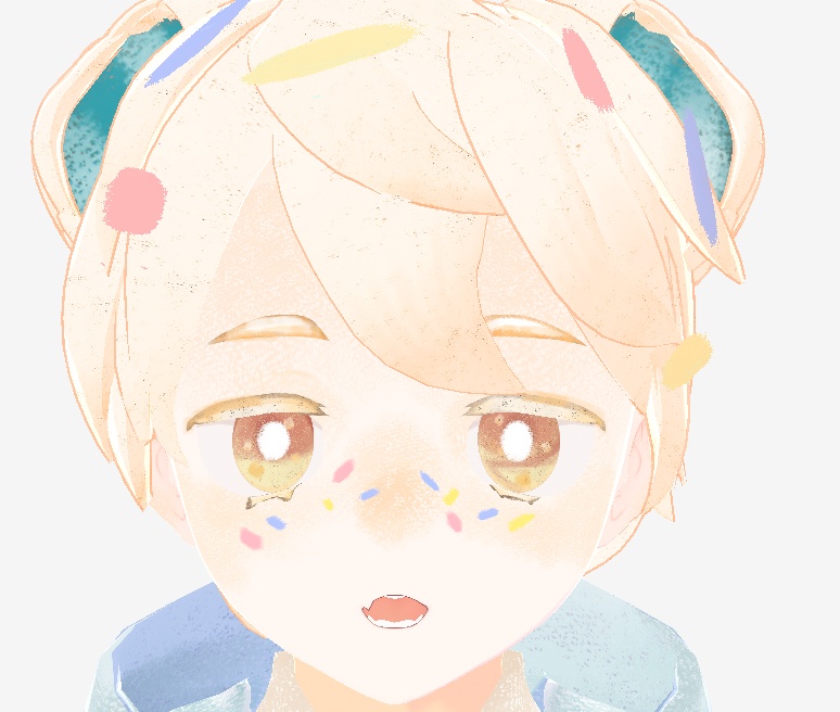 (無料あり)【VRoid向け瞳テクスチャ】アイス屋さんのアイテクスチャ