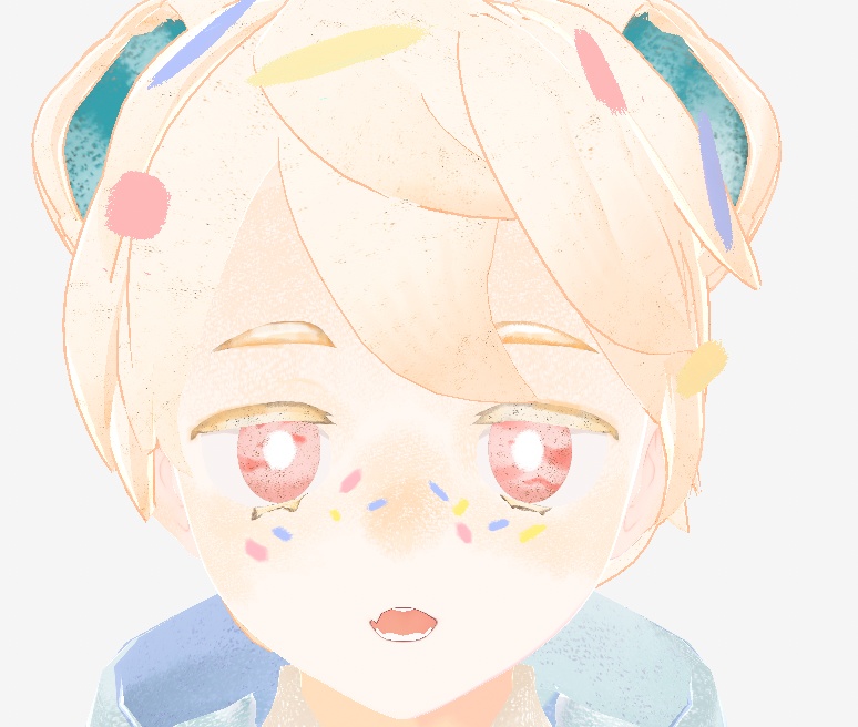 (無料あり)【VRoid向け瞳テクスチャ】アイス屋さんのアイテクスチャ