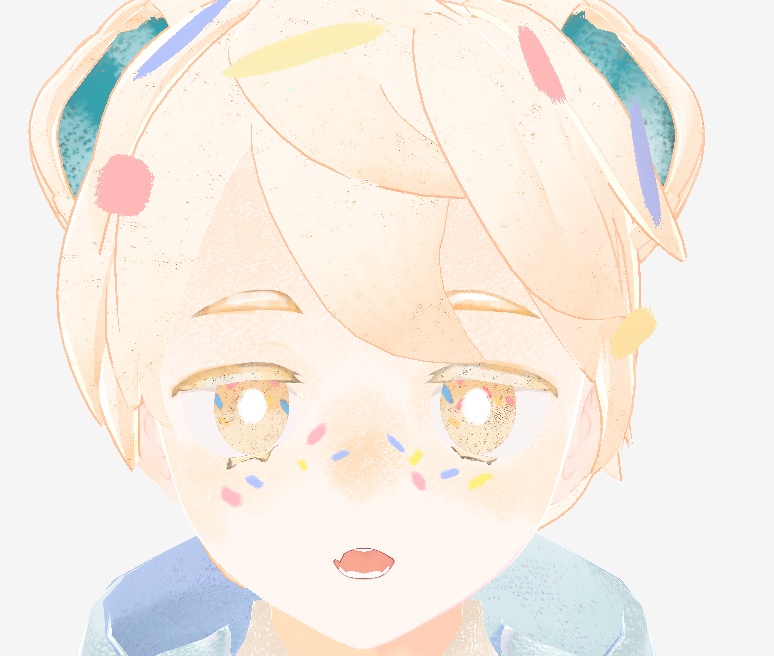 (無料あり)【VRoid向け瞳テクスチャ】アイス屋さんのアイテクスチャ